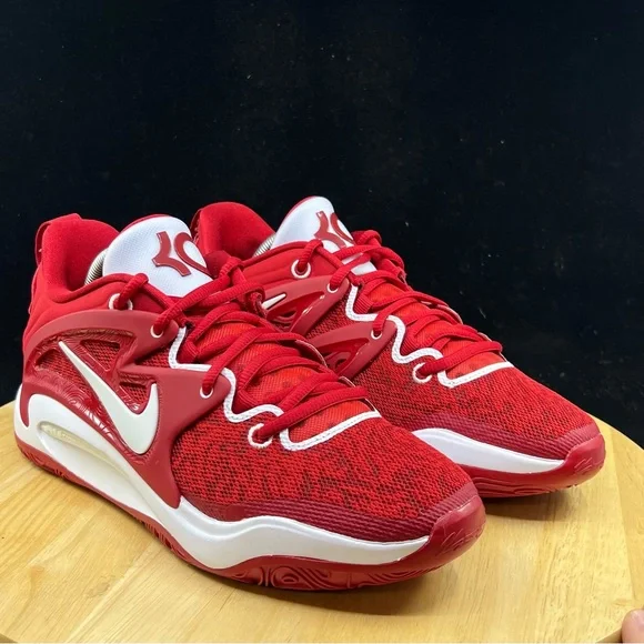 Nike KD15 TB Kevin Durant Basketball Shoes Gym Red DX6648-600 Men's Size 8.5 - Picture 4 of 10